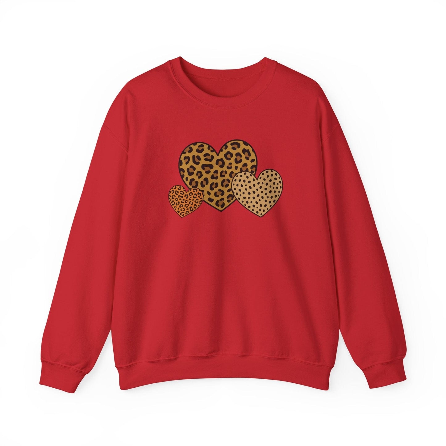 Leopard Heart Valentine Shirt | Trendy Animal Print Valentine Sweatshirt