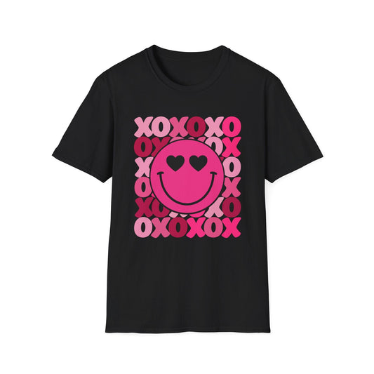 XOXO Smiley Valentine Shirt | Cute Heart Eyes Valentine Tee