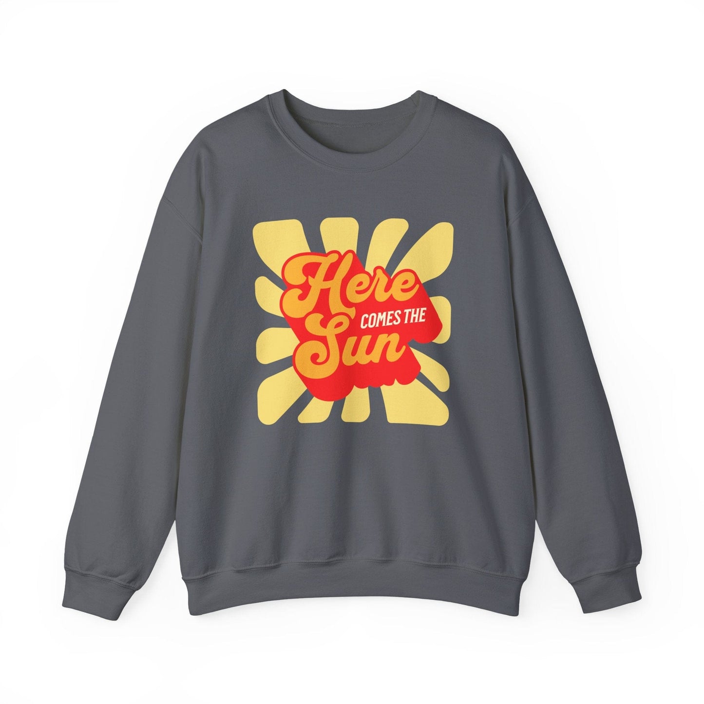 Here Comes the Sun – Retro Sunburst Sweatshirt