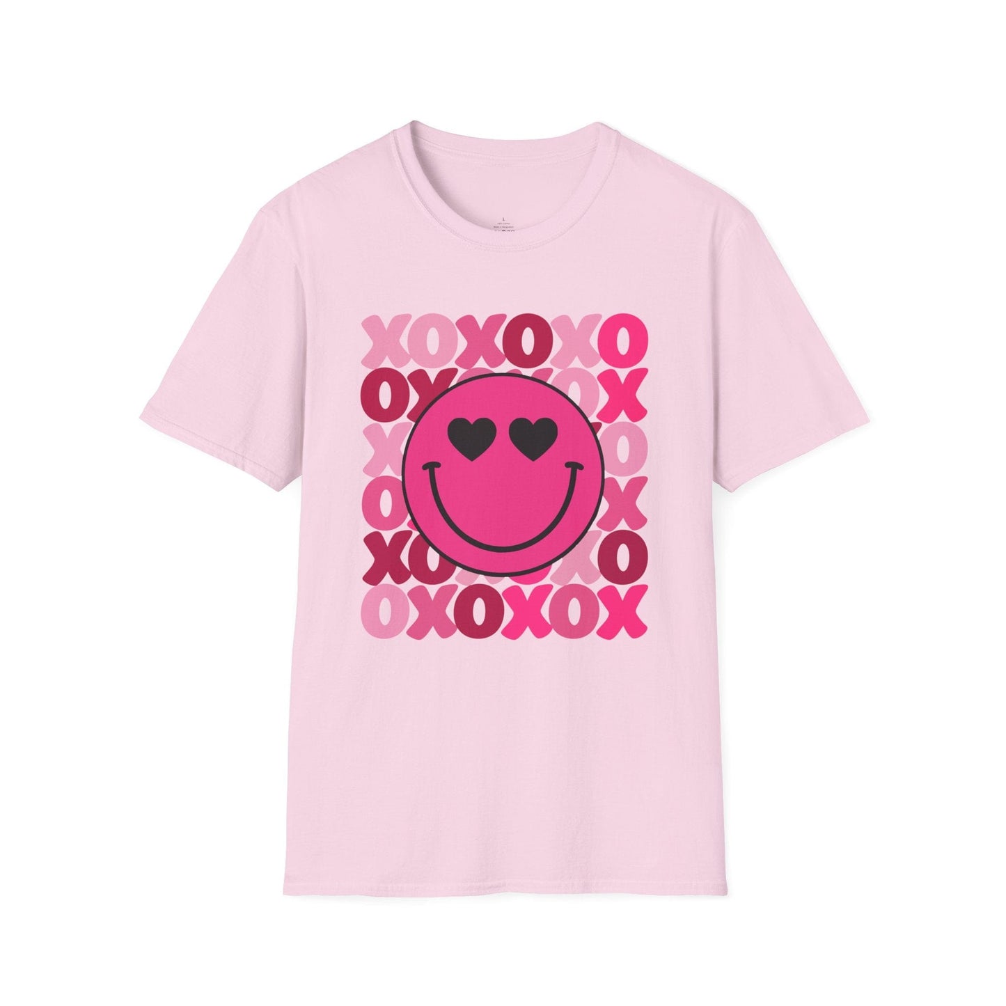 XOXO Smiley Valentine Shirt | Cute Heart Eyes Valentine Tee
