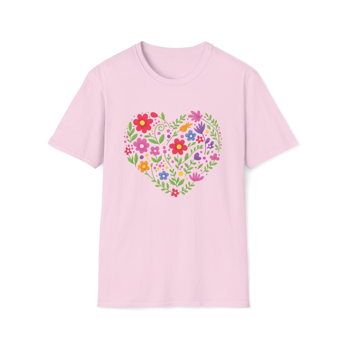 Floral Heart Garden Shirt | Colorful Wildflower Heart Tee