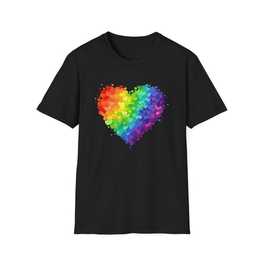 Rainbow Heart Love Shirt | Valentine Graphic Tee