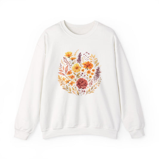 Soft Spring Floral Bouquet Shirt | Watercolor Wildflower Sweatshirt