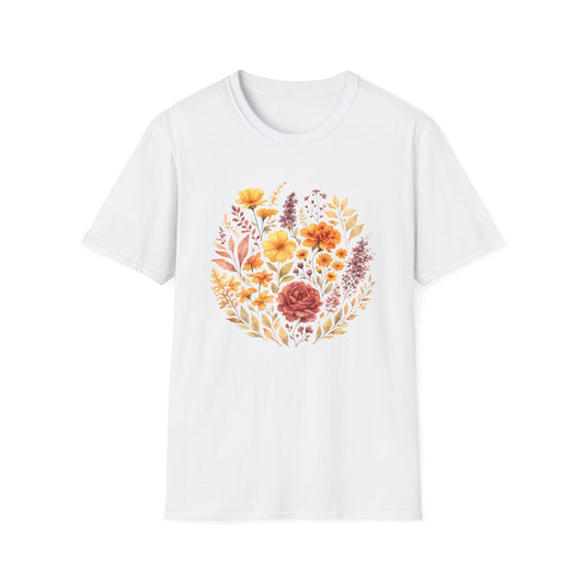 Soft Spring Floral Bouquet Shirt | Watercolor Wildflower Graphic Tee