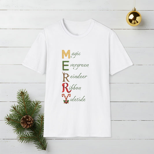Merry T-Shirt — Merry Christmas Graphic Tee