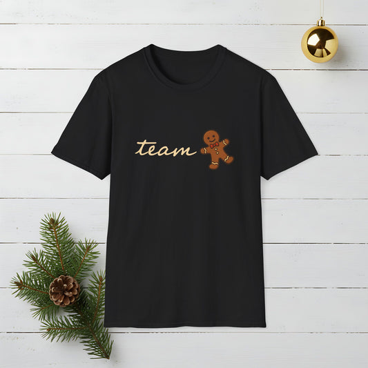 Team Gingerbread Cookies T-Shirt — Holiday Team Gingerbread Cookies Graphic Tee