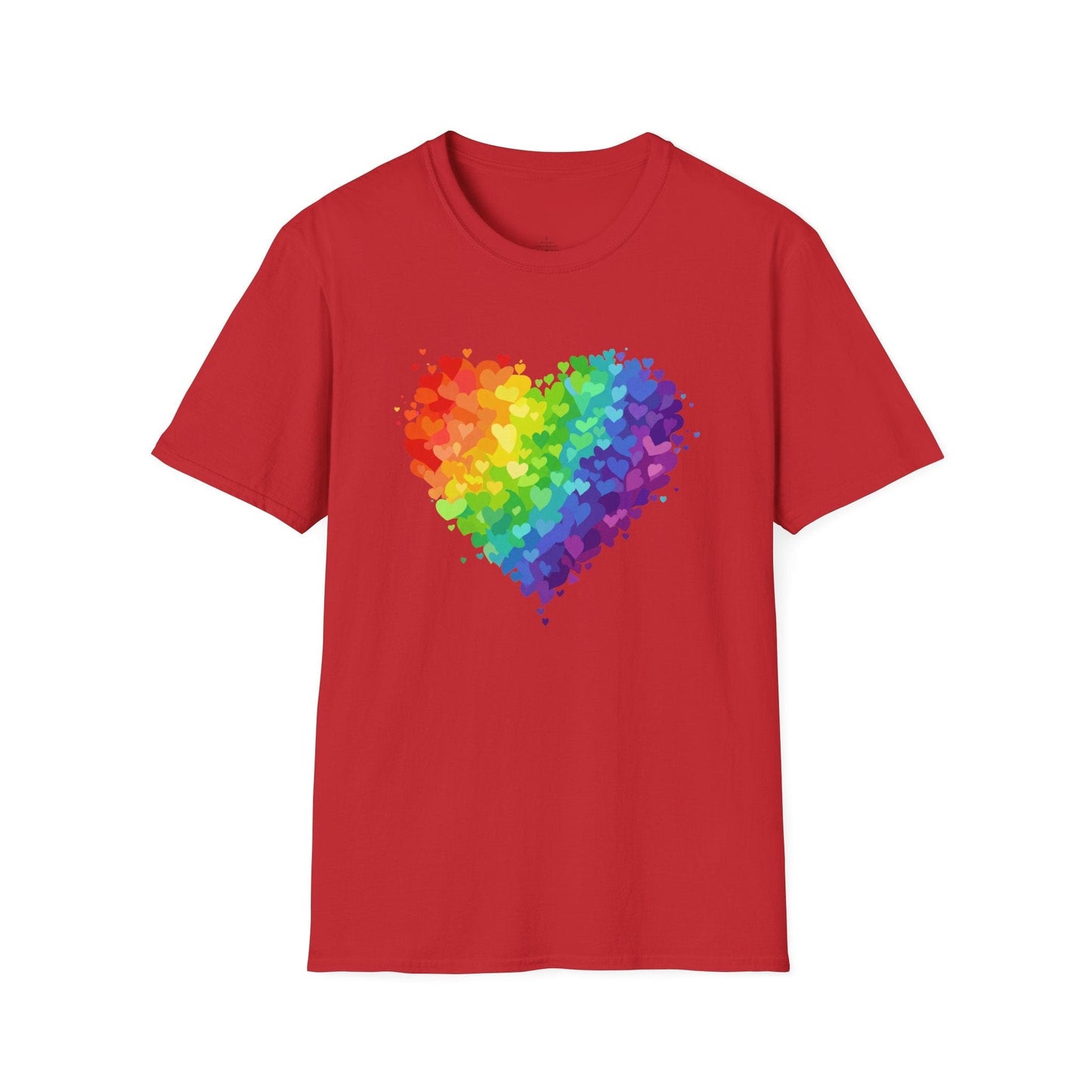 Rainbow Heart Love Shirt | Valentine Graphic Tee