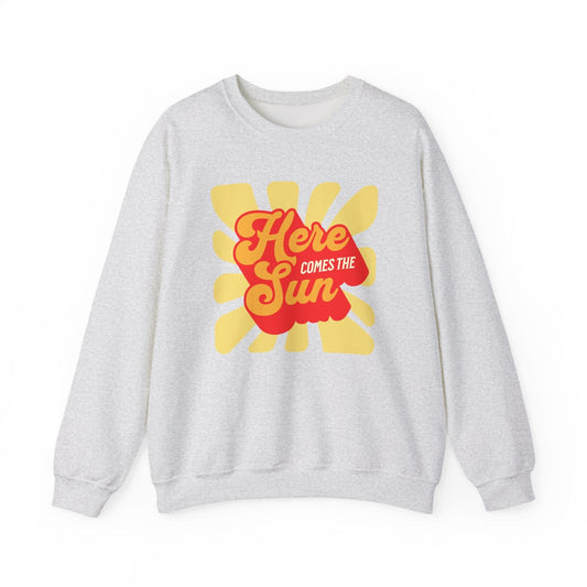 Here Comes the Sun – Retro Sunburst Sweatshirt