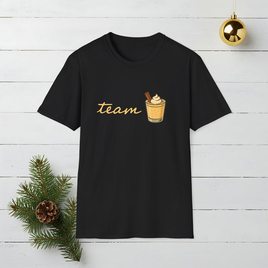 Team Eggnog T-Shirt — Team Eggnog Holiday Graphic Tee