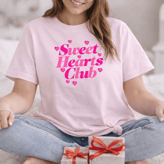 Sweet Hearts Club Valentine Shirt | Pink Love Tee