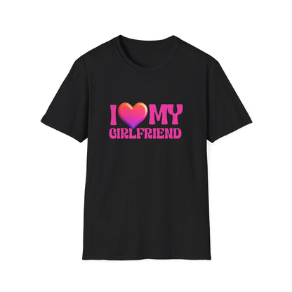 I Love My Girlfriend Valentine Shirt | Cute Heart Graphic Tee