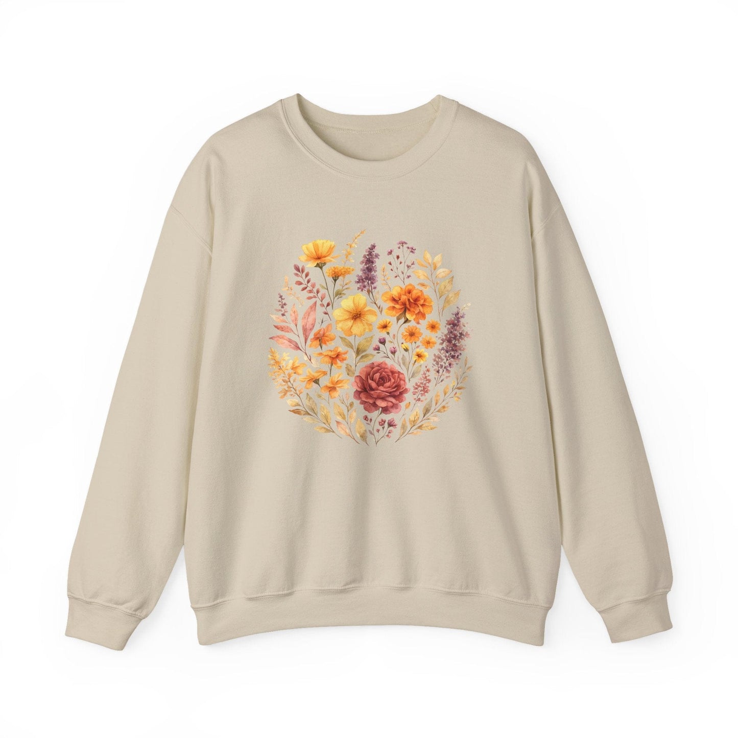 Soft Spring Floral Bouquet Shirt | Watercolor Wildflower Sweatshirt