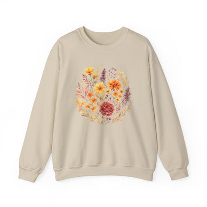 Soft Spring Floral Bouquet Shirt | Watercolor Wildflower Sweatshirt