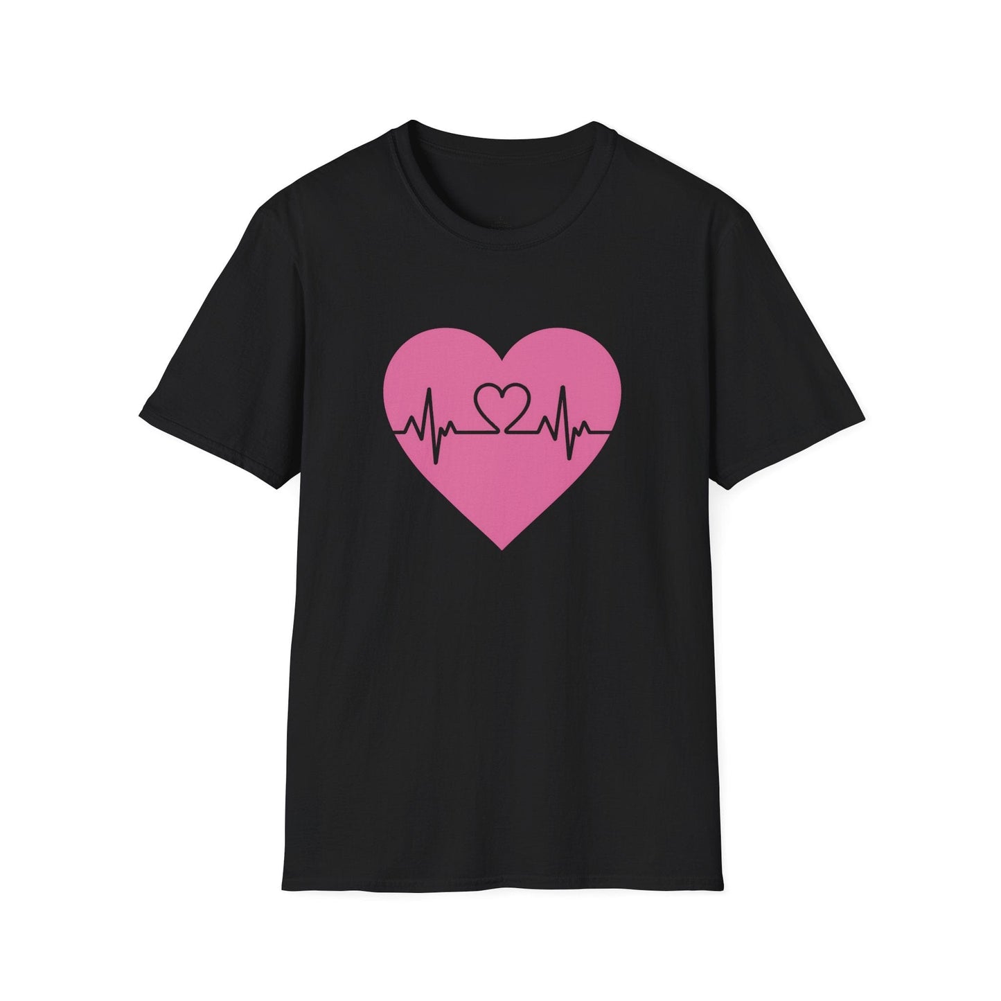 Heartbeat Love Valentine Shirt | Heart Pulse Graphic Tee