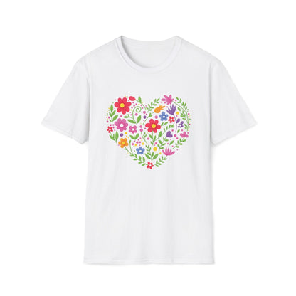 Floral Heart Garden Shirt | Colorful Wildflower Heart Tee
