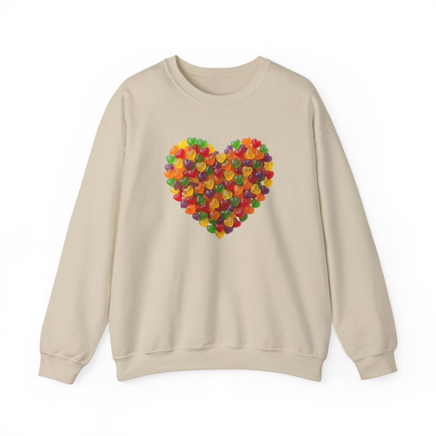 Candy Heart Love Shirt | Colorful Gummy Heart Valentine Sweatshirt