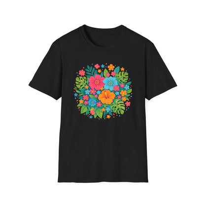 Tropical Bloom Floral Shirt | Bright Botanical Spring Design