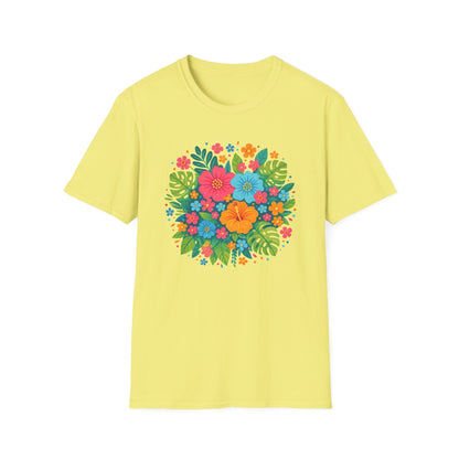 Tropical Bloom Floral Shirt | Bright Botanical Spring Design
