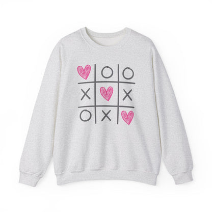 Tic Tac Love Valentine Shirt | XOXO Heart Game Sweatshirt