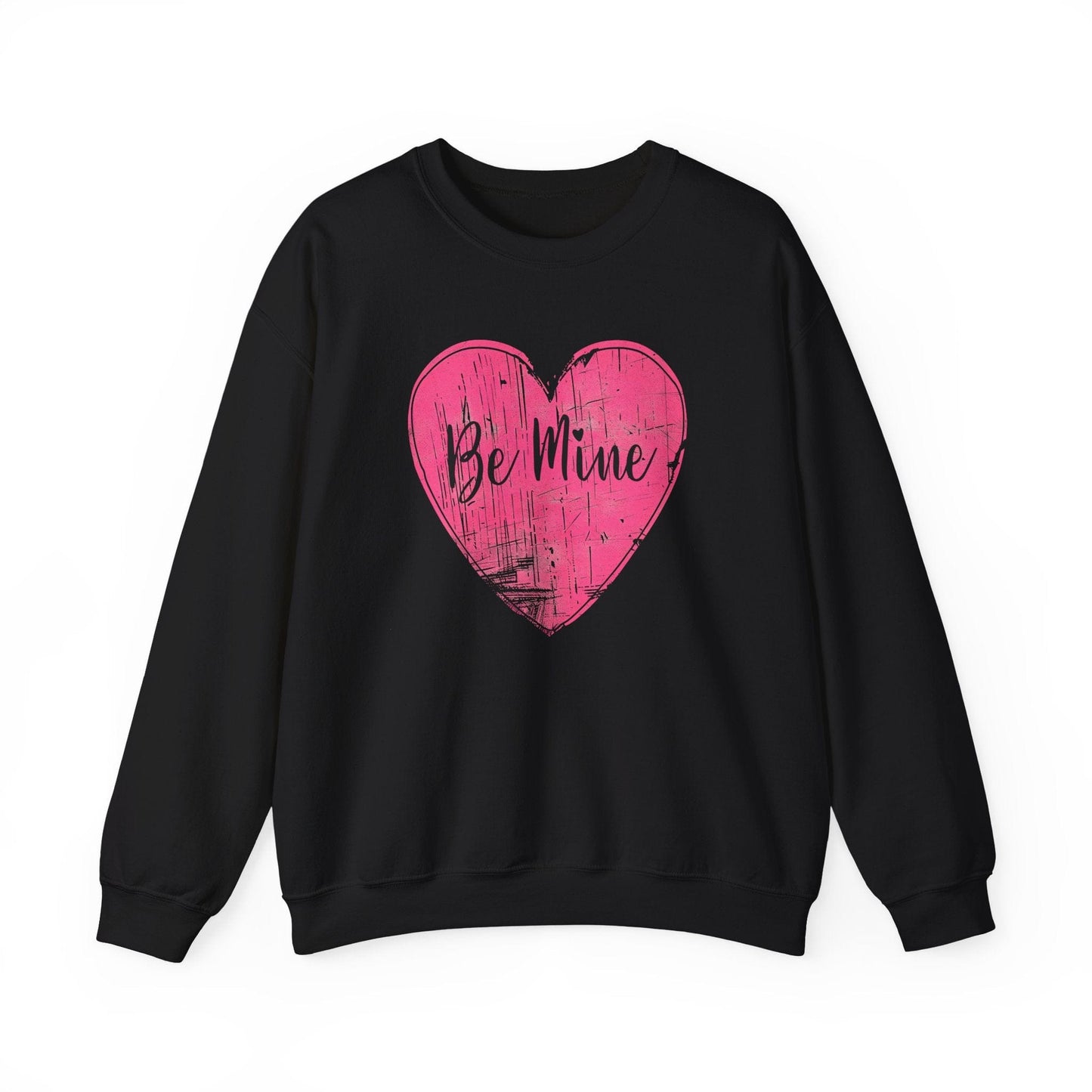 Be Mine Pink Heart Valentine Shirt | Vintage Love Graphic Sweatshirt