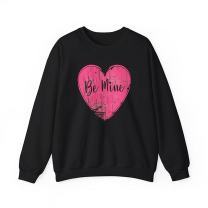 Be Mine Pink Heart Valentine Shirt | Vintage Love Graphic Sweatshirt