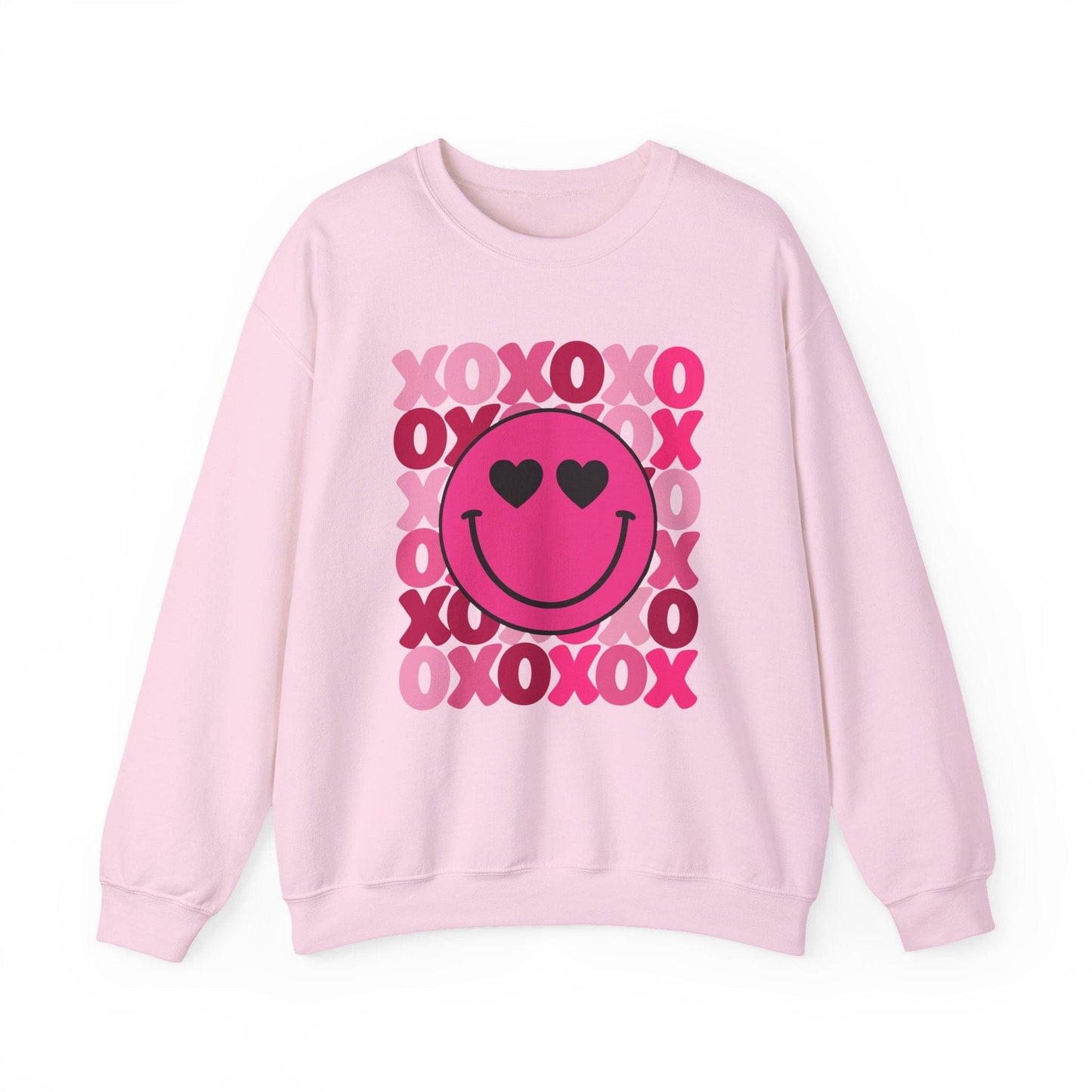 XOXO Smiley Valentine Shirt | Cute Heart Eyes Valentine Sweatshirt