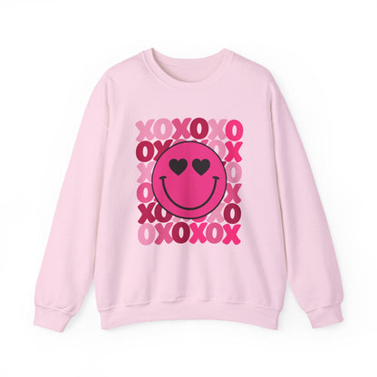 XOXO Smiley Valentine Shirt | Cute Heart Eyes Valentine Sweatshirt