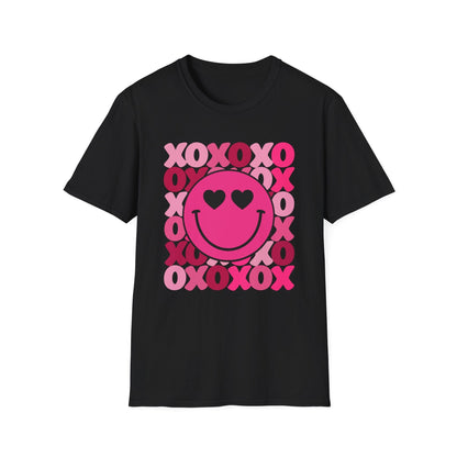 XOXO Smiley Valentine Shirt | Cute Heart Eyes Valentine Tee