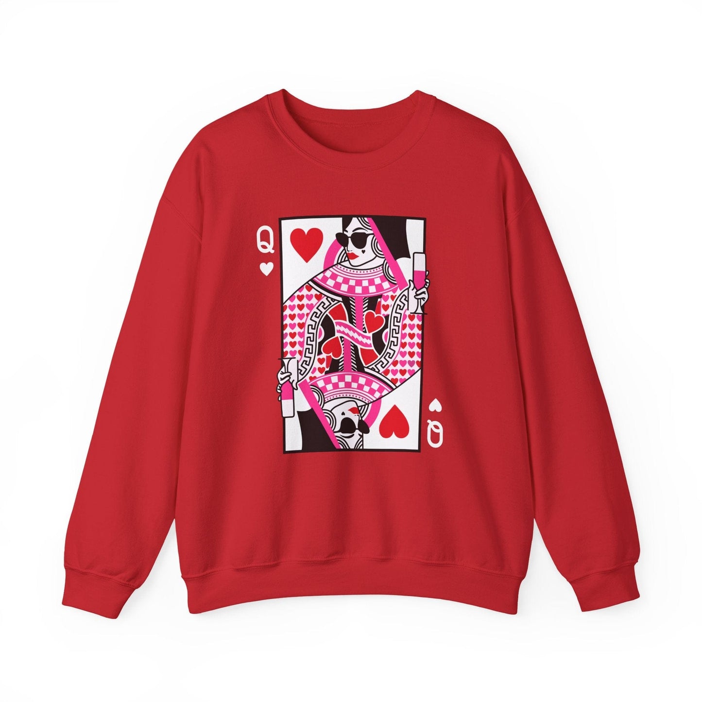 Queen of Hearts Valentine Shirt | Stylish Valentine Sweatshirt