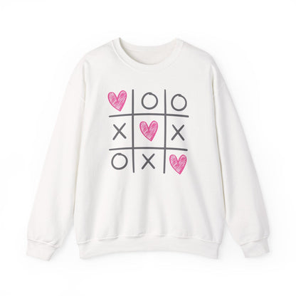 Tic Tac Love Valentine Shirt | XOXO Heart Game Sweatshirt
