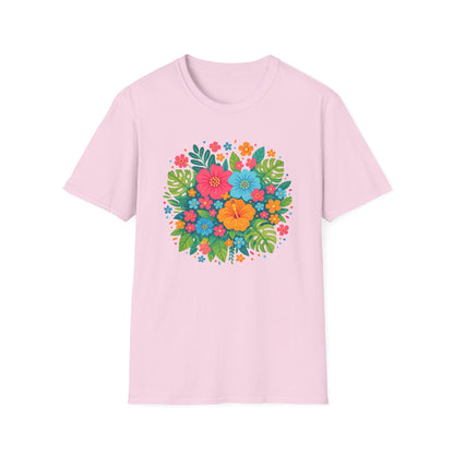 Tropical Bloom Floral Shirt | Bright Botanical Spring Design