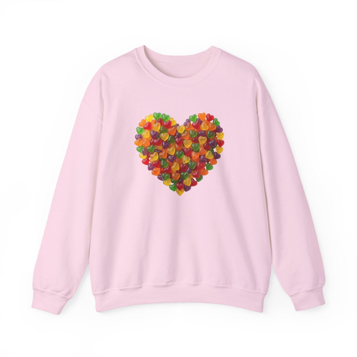 Candy Heart Love Shirt | Colorful Gummy Heart Valentine Sweatshirt