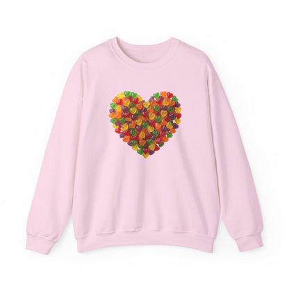 Candy Heart Love Shirt | Colorful Gummy Heart Valentine Sweatshirt