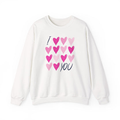 I Love, Love, Love You Hearts Shirt | Valentine Graphic Sweatshirt