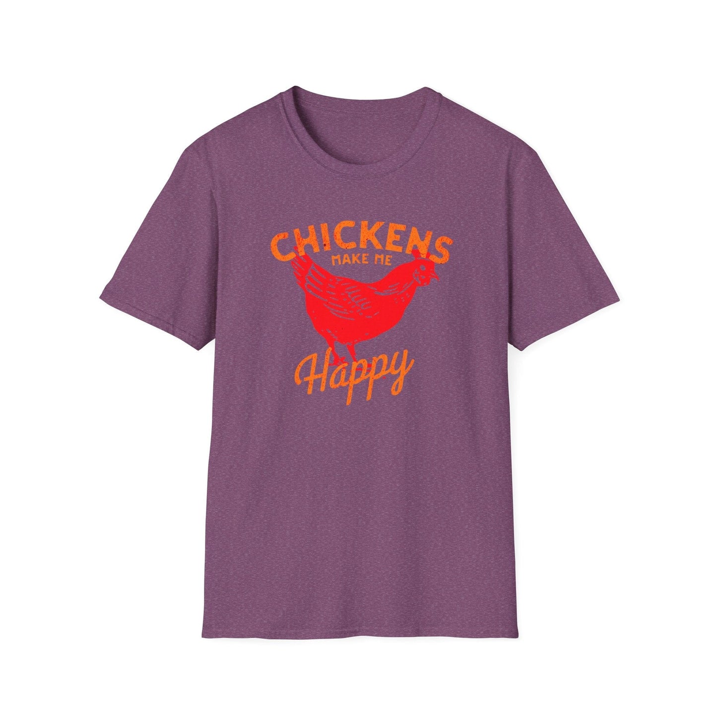 Chickens Make Me Happy t-shirt | Funny Farm Life Graphic Tee