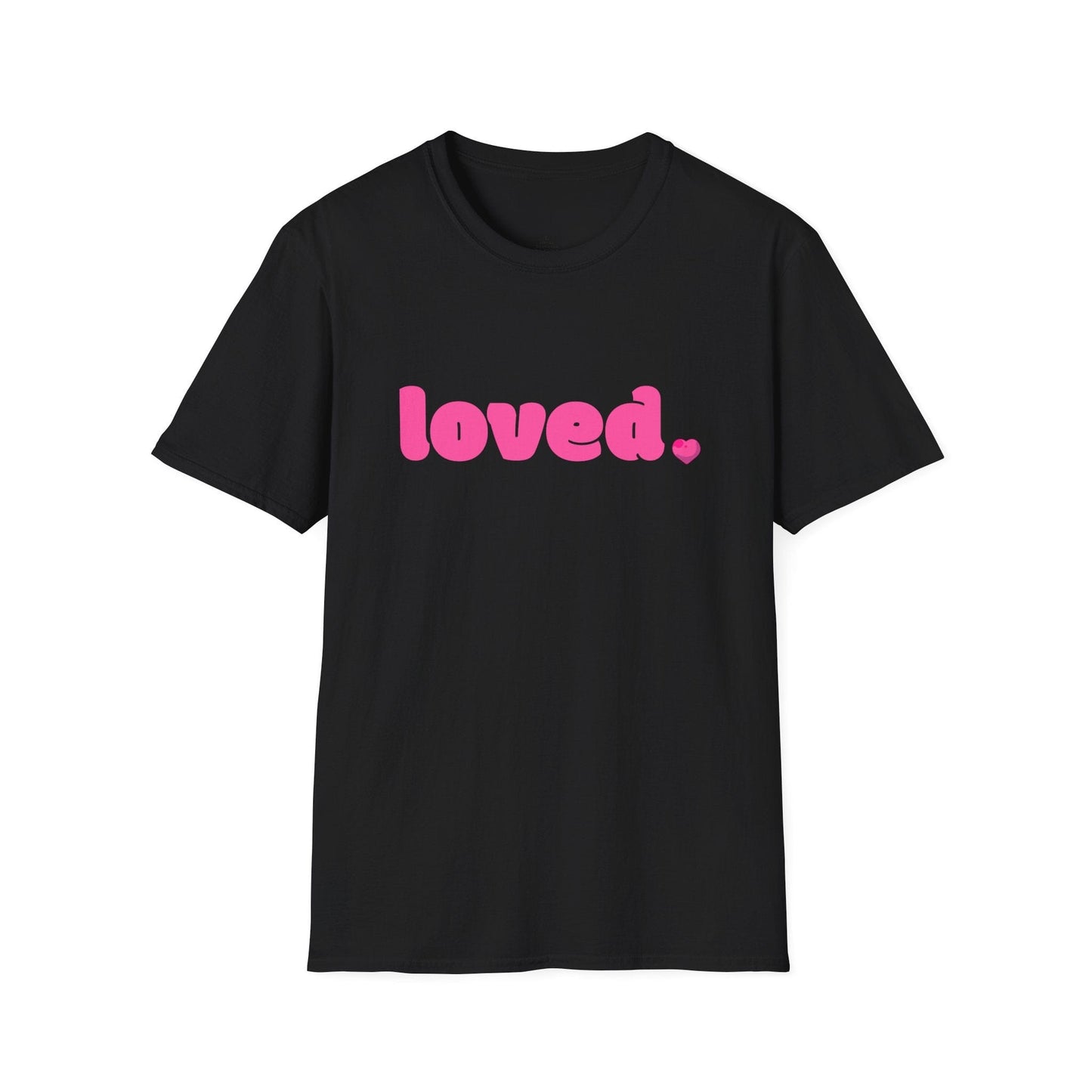 Loved Pink Valentine Shirt | Minimal Heart Valentine Tee