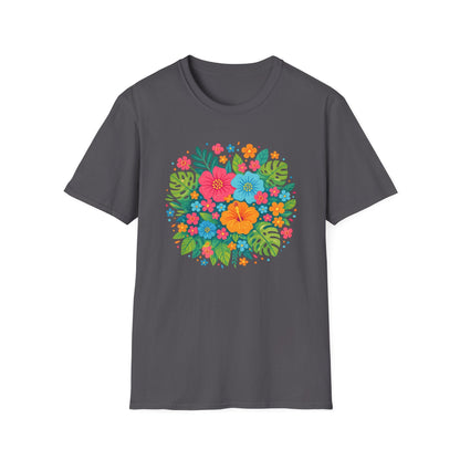 Tropical Bloom Floral Shirt | Bright Botanical Spring Design