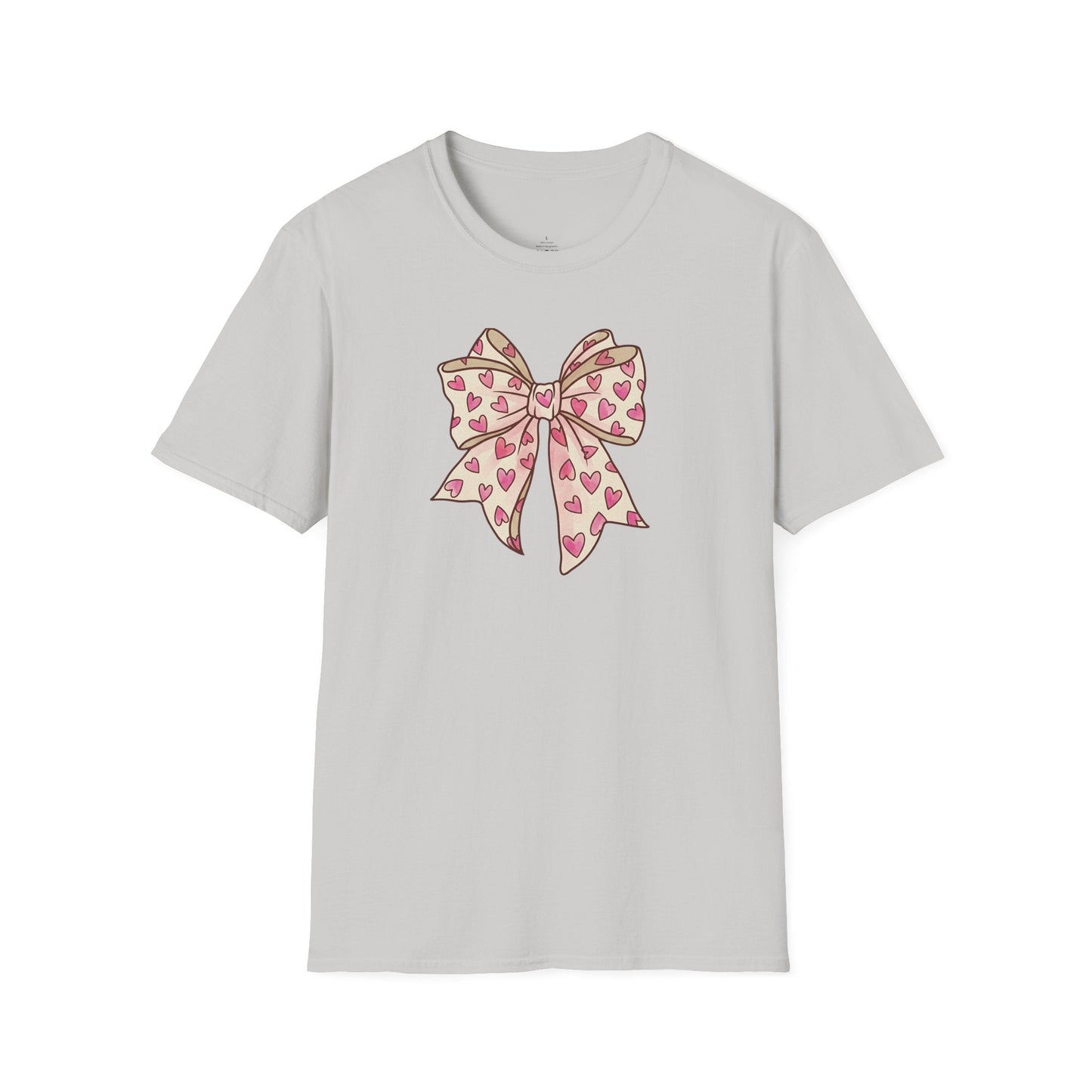 Pink Heart Bow Valentine Shirt | Cute Coquette Graphic Tee