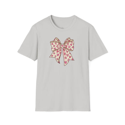 Pink Heart Bow Valentine Shirt | Cute Coquette Graphic Tee