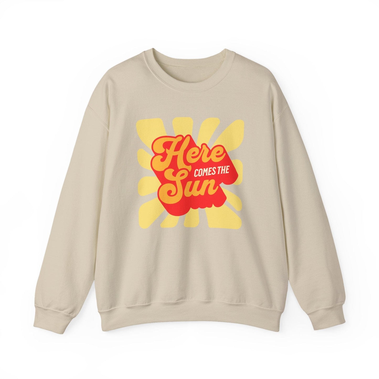 Here Comes the Sun – Retro Sunburst Sweatshirt