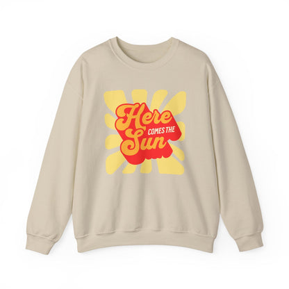 Here Comes the Sun – Retro Sunburst Sweatshirt