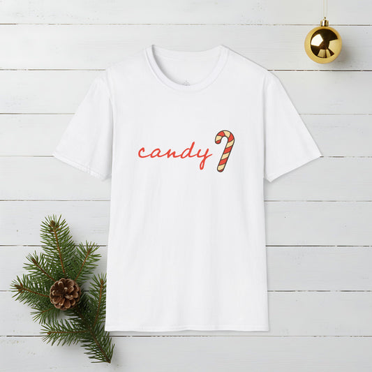 Candy Cane T-Shirt — Candy Cane Holiday Graphic Tee