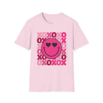 XOXO Smiley Valentine Shirt | Cute Heart Eyes Valentine Tee
