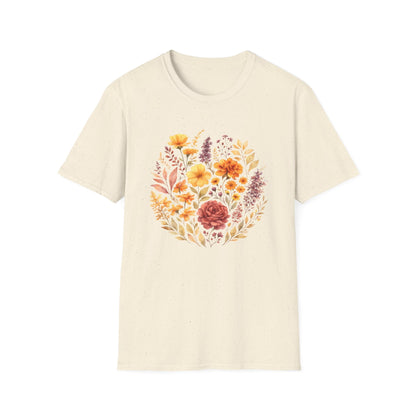 Soft Spring Floral Bouquet Shirt | Watercolor Wildflower Graphic Tee