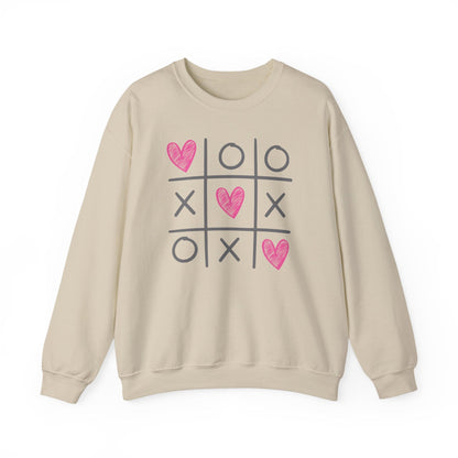 Tic Tac Love Valentine Shirt | XOXO Heart Game Sweatshirt