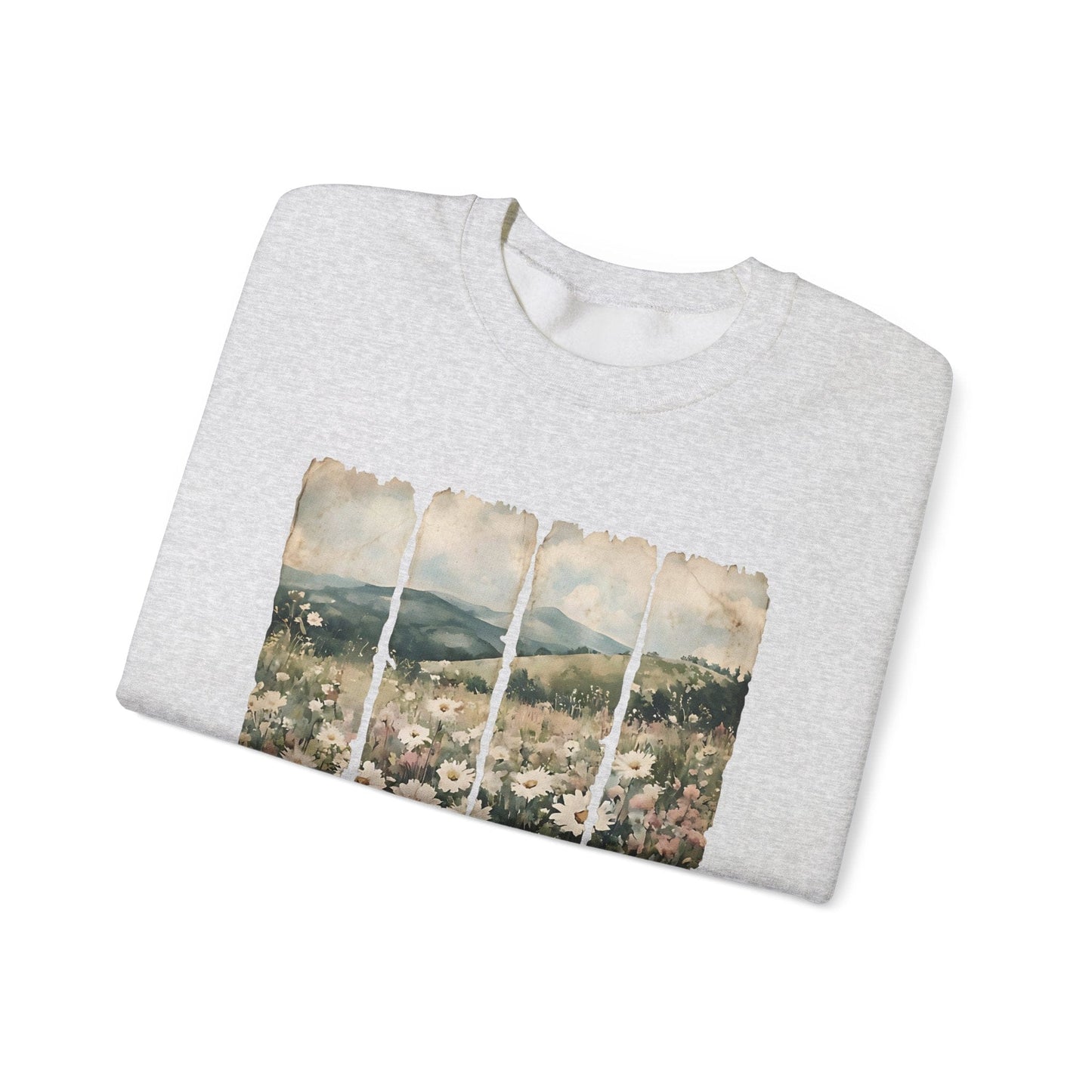 Let Kindness Bloom Shirt | Watercolor Floral Landscape Sweatshirt