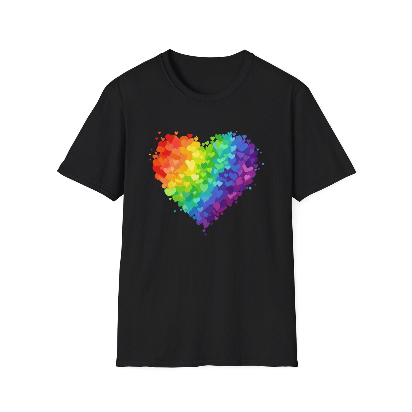 Rainbow Heart Love Shirt | Valentine Graphic Tee