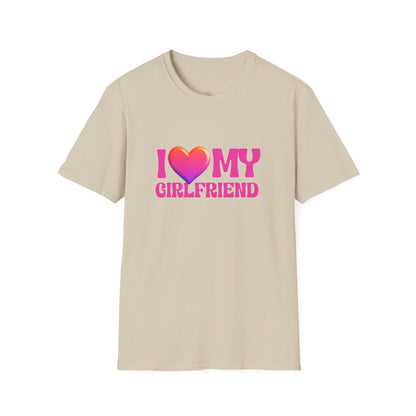 I Love My Girlfriend Valentine Shirt | Cute Heart Graphic Tee