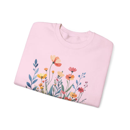 Wildflower Meadow Sweatshirt | Soft Spring Floral Design