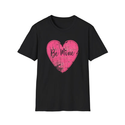 Be Mine Pink Heart Valentine Shirt | Vintage Love Graphic Tee